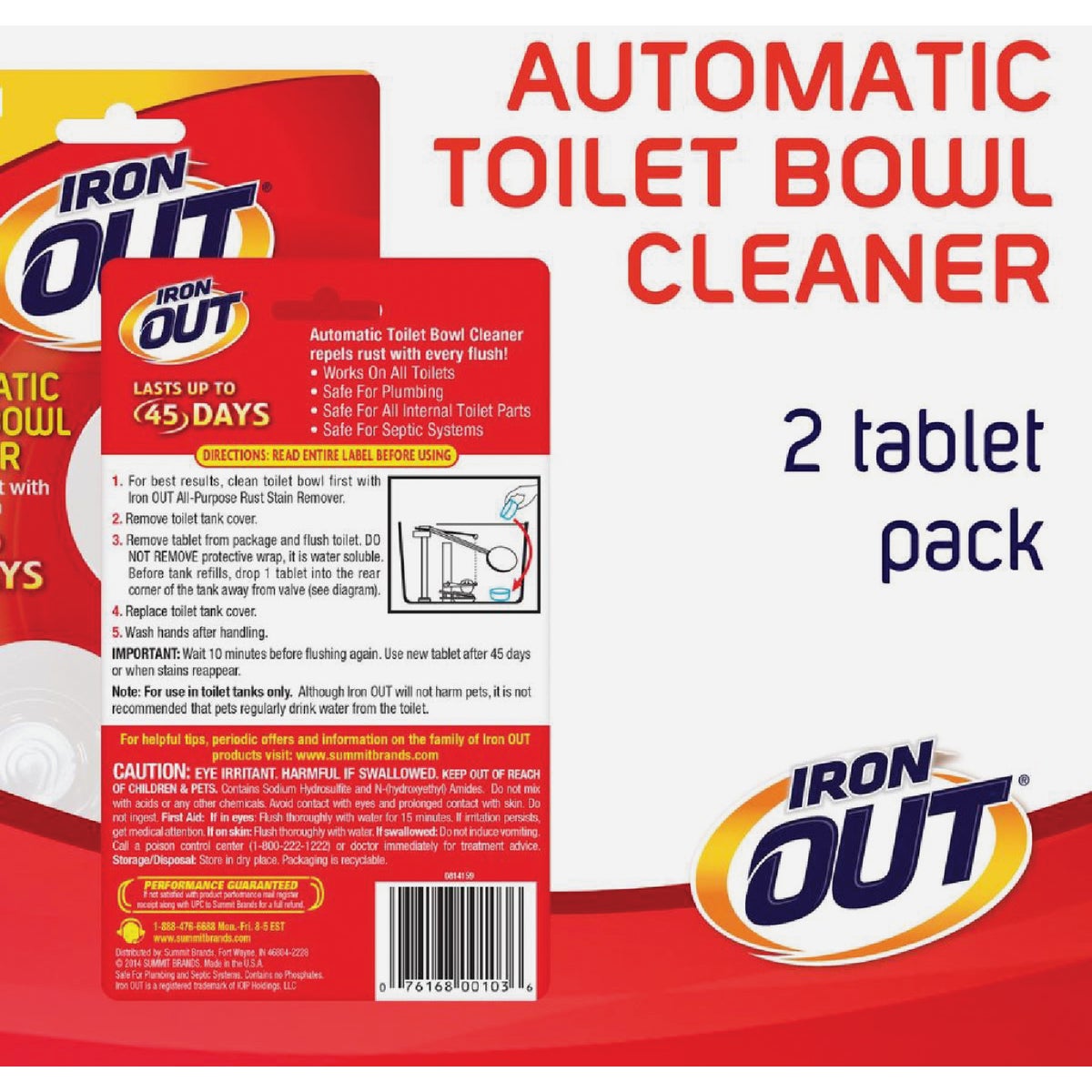 Iron Out Automatic Toilet Bowl Cleaner, 2 Use Image 6