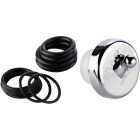 PPP Flip-it Fit All Bathtub Drain Stopper with Chrome Finish Image 1