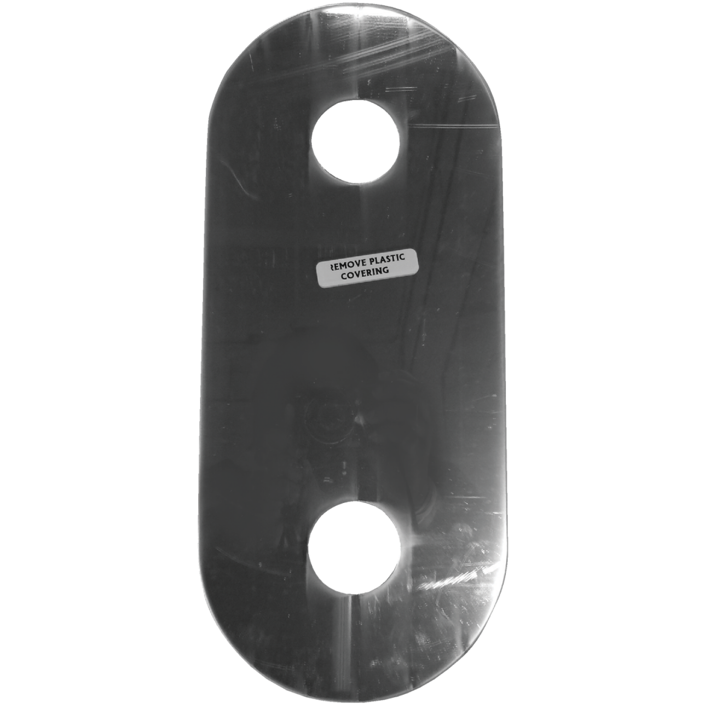 PPP Mirrored Acrylic Double Faucet Cover-Up Plate Image 1