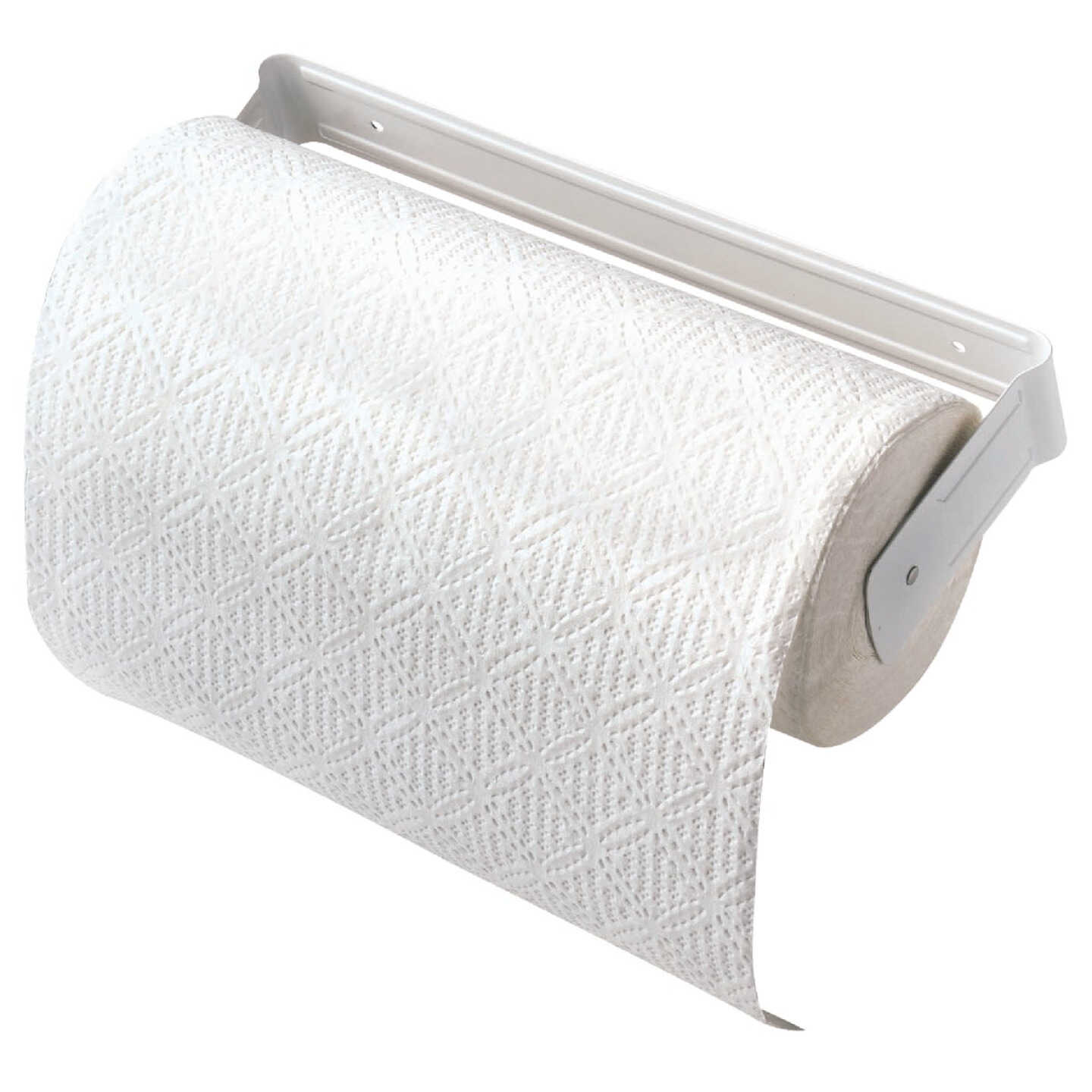 Decko White Metal Paper Towel Holder Image 1