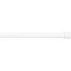 Zenith Zenna Home Straight 24 In. To 40 In. Adjustable Tension Shower Rod in White Image 4