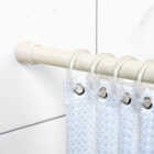 Zenith Zenna Home Straight 42 In. To 72 In. Adjustable Tension Shower Rod in Champaign Image 2
