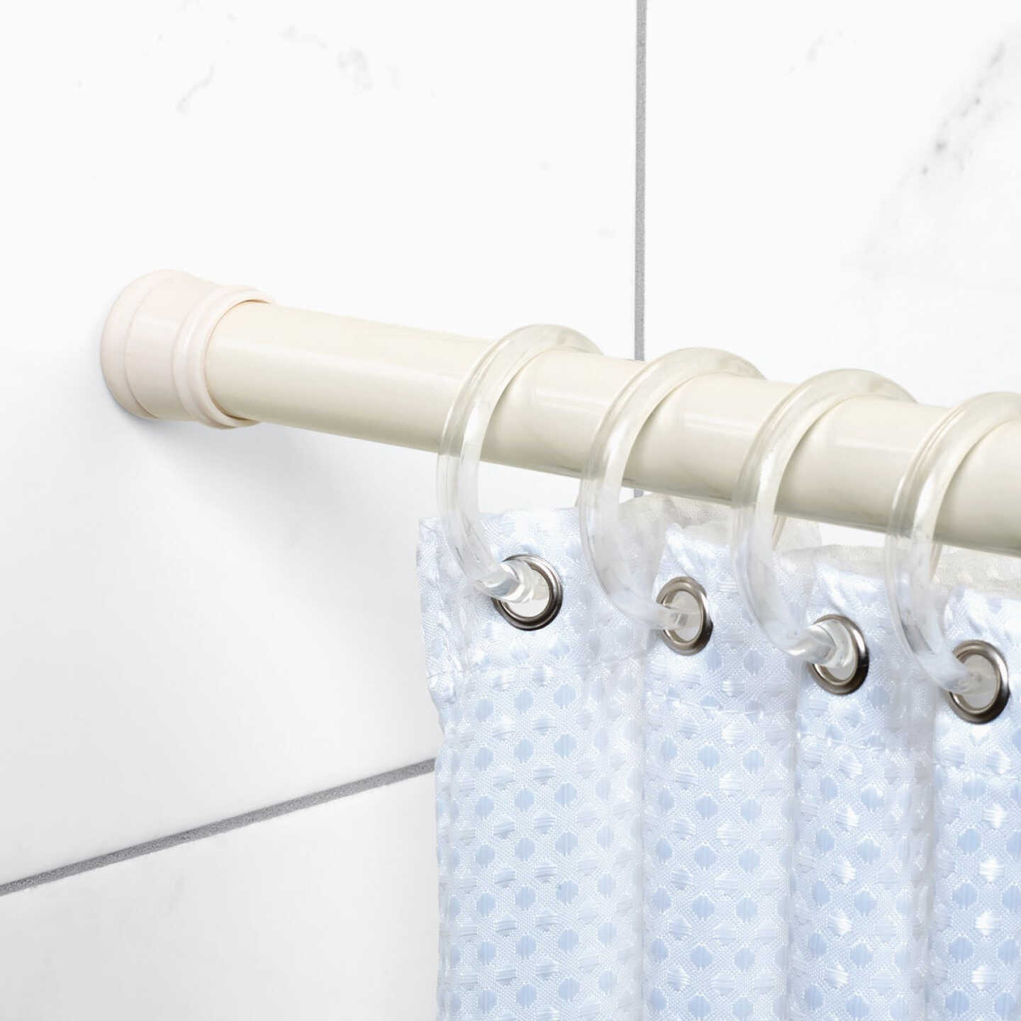 Zenith Zenna Home Straight 42 In. To 72 In. Adjustable Tension Shower Rod in Champaign Image 2