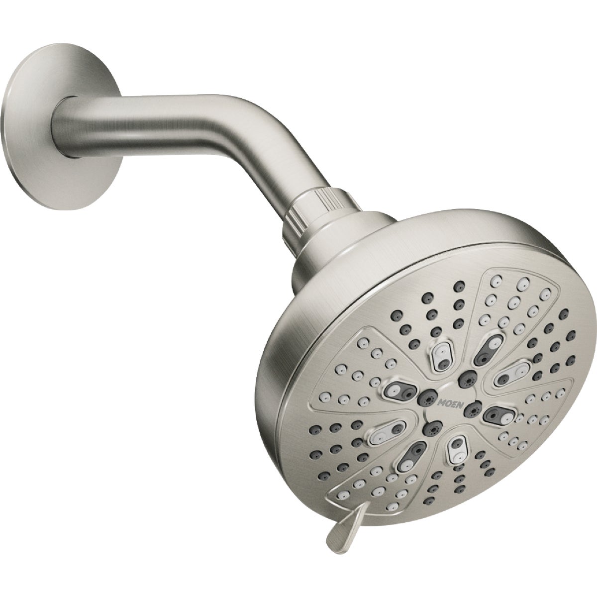 Moen Hydro Energetix Spot Resistant Brushed Nickel 8-function 4.75 In. Dia. Spray Head Fixed Shower Image 1