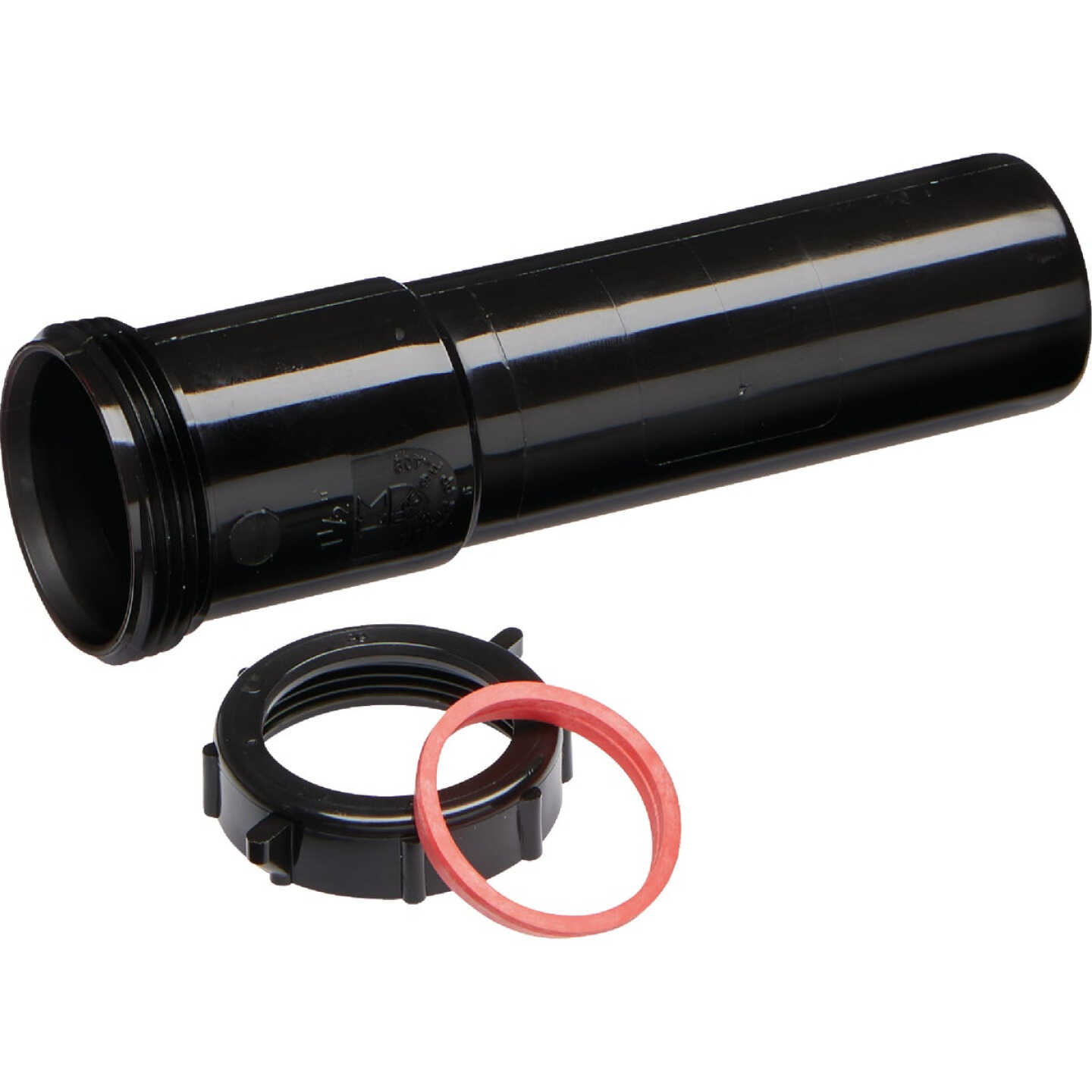 Keeney 1-1/2 In. x 6 In. Black Plastic Slip-Joint Extension Tube Image 1