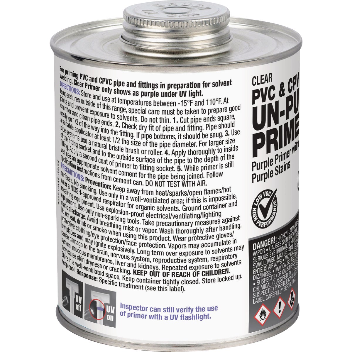 Hercules 32 Oz. PVC & CPVC Un-Purple Primer Image 2