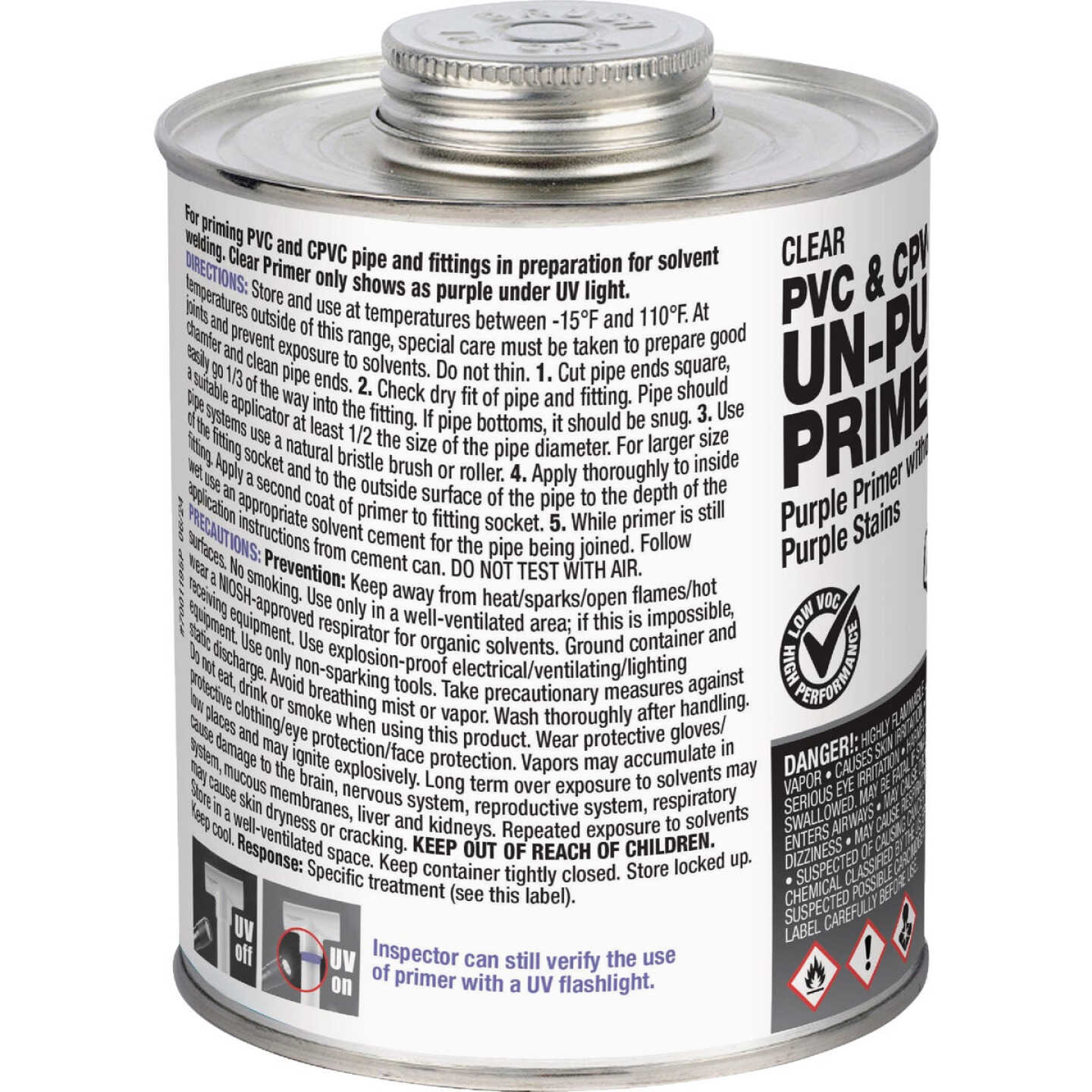 Hercules 32 Oz. PVC & CPVC Un-Purple Primer Image 2