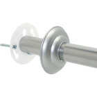 Zenith Zenna Home Straight 41 In. To 72 In. Adjustable Fixed Shower Rod in Chrome Image 3