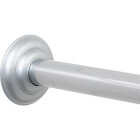 Zenith Zenna Home Straight 41 In. To 72 In. Adjustable Fixed Shower Rod in Chrome Image 1