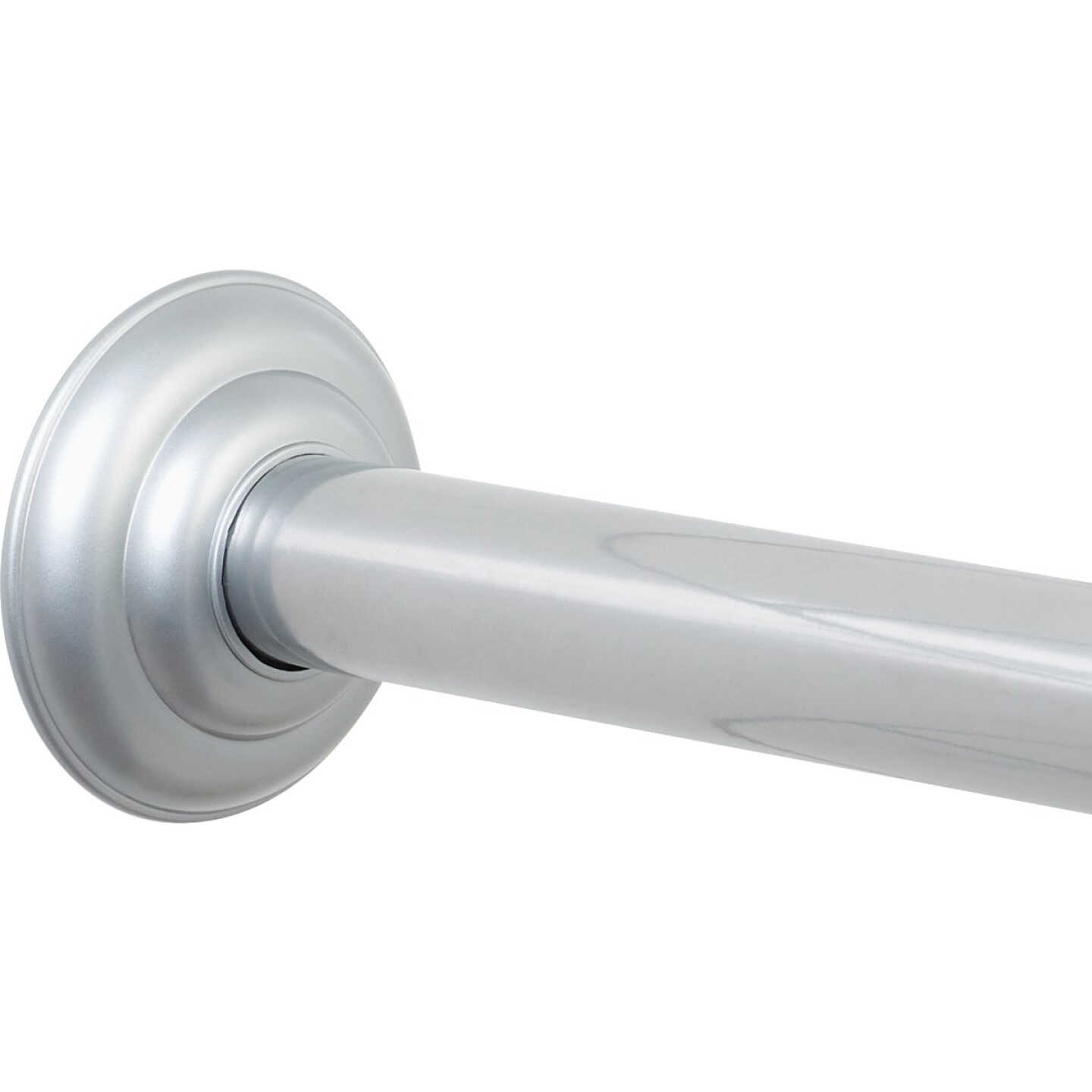 Zenith Zenna Home Straight 41 In. To 72 In. Adjustable Fixed Shower Rod in Chrome Image 1