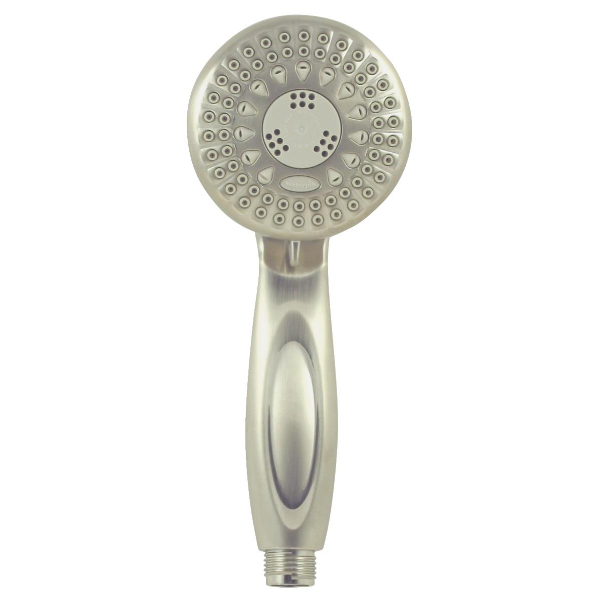 Waterpik PowerSpray 5-Spray 2.5 GPM Brushed Nickel Hand-Held Shower Image 1
