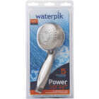 Waterpik PowerSpray 5-Spray 2.5 GPM Brushed Nickel Hand-Held Shower Image 1