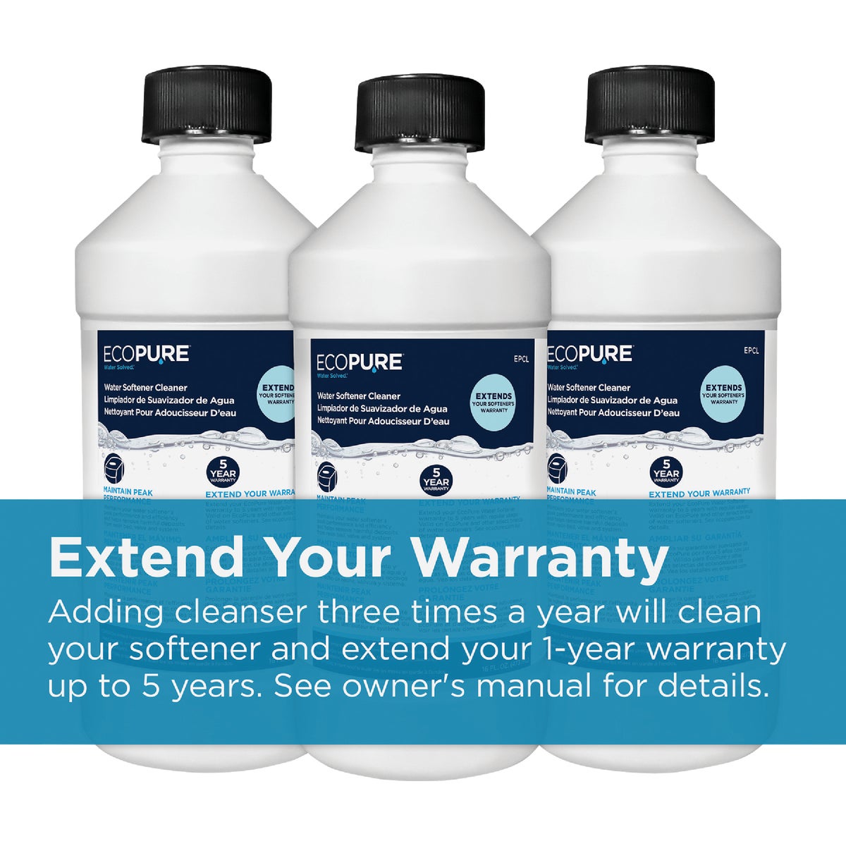 EcoPure 16 Oz. Liquid Water Softener Cleaner Image 3
