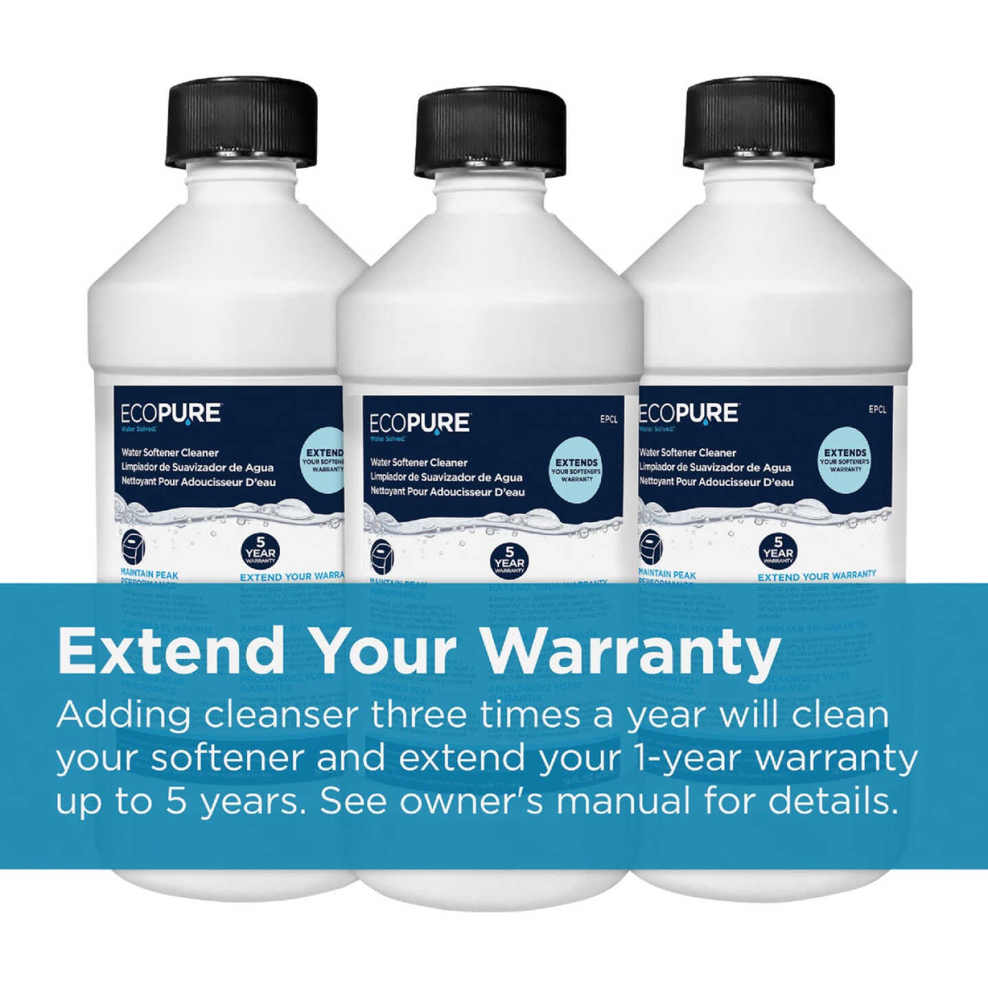 EcoPure 16 Oz. Liquid Water Softener Cleaner Image 3