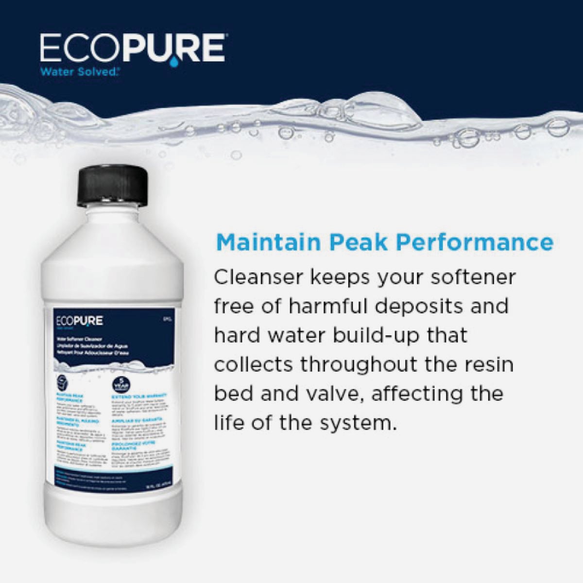 EcoPure 16 Oz. Liquid Water Softener Cleaner Image 2