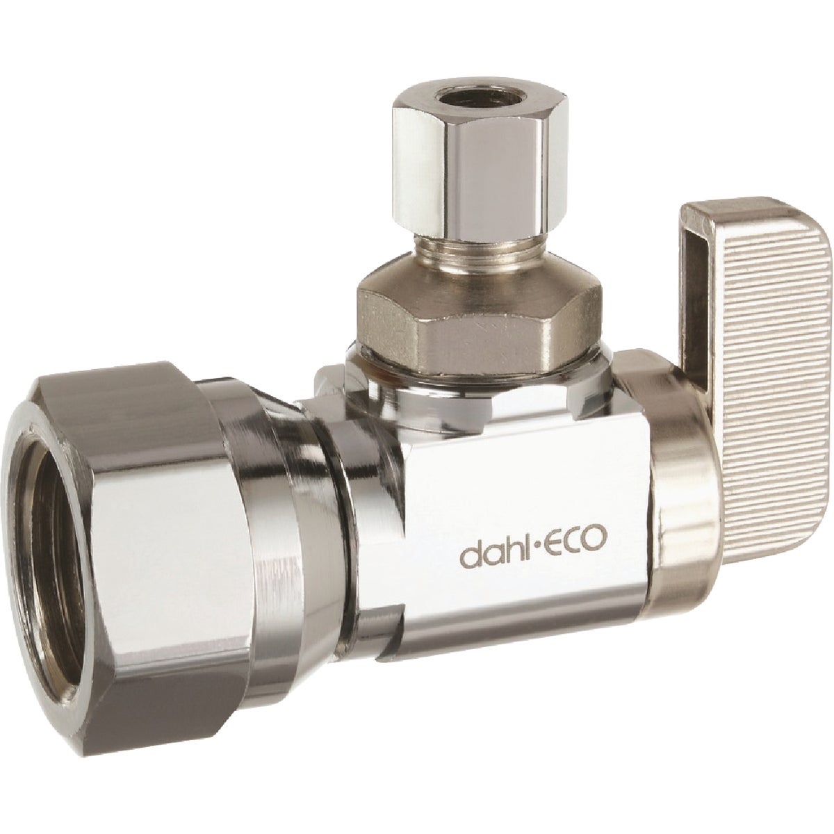 dahl 1/2 In. FIP x 1/4 In. OD Comp Angle Plated Supply Stop Image 1