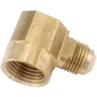 Anderson Metals 1/2 In. x 3/8 In. Female 90 Deg. Flare Brass Elbow (1/4 Bend) Image 1