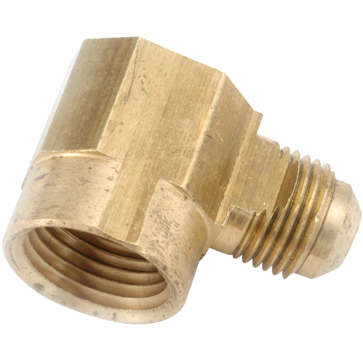 Anderson Metals 1/2 In. x 1/2 In. Female 90 Deg. Flare Brass Elbow (1/4 Bend) Image 1