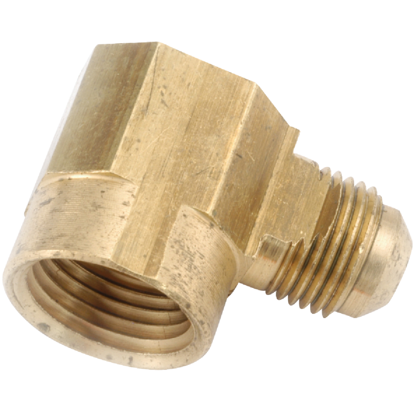 Anderson Metals 1/2 In. x 1/2 In. Female 90 Deg. Flare Brass Elbow (1/4 Bend) Image 1