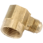 Anderson Metals 1/2 In. x 3/4 In. Female 90 Deg. Flare Brass Elbow (1/4 Bend) Image 1