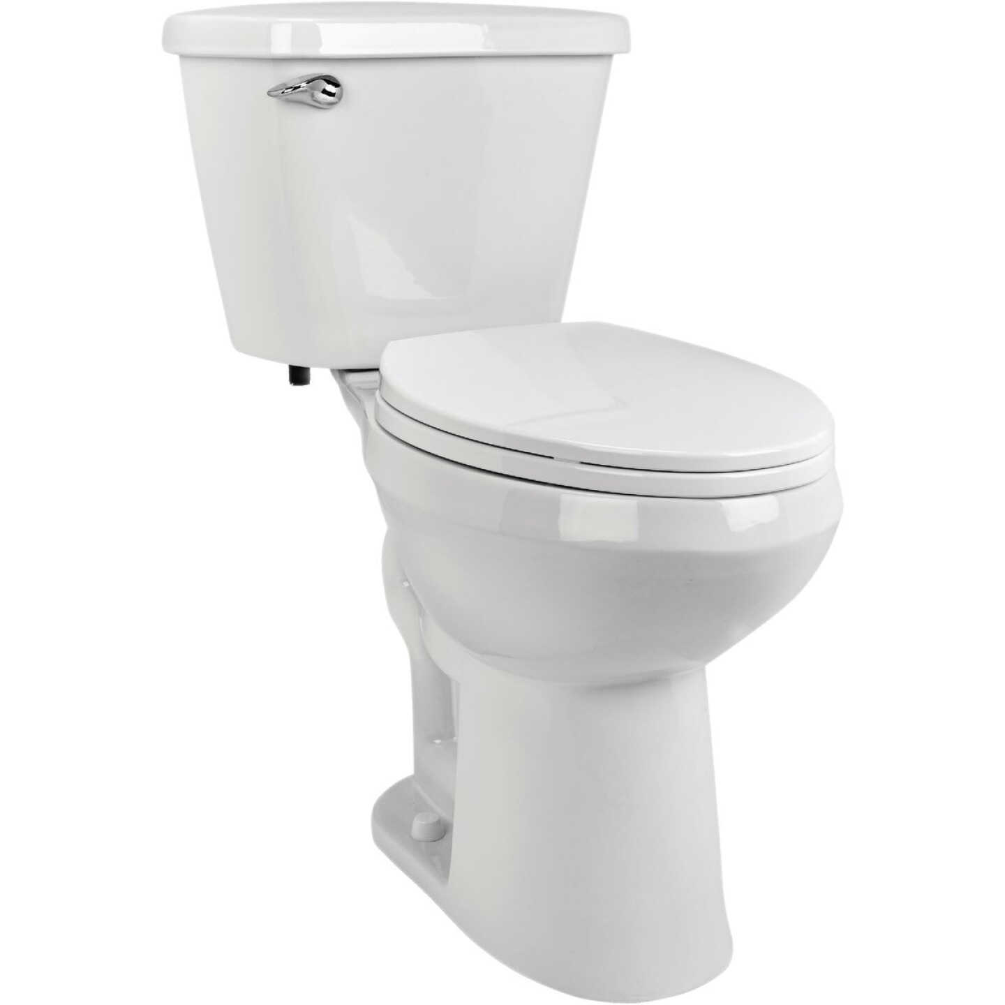 Briggs AltimaMAX White 19-1/8 In. Extra Tall Elongated 1.28 GPF Toilet Express Image 1