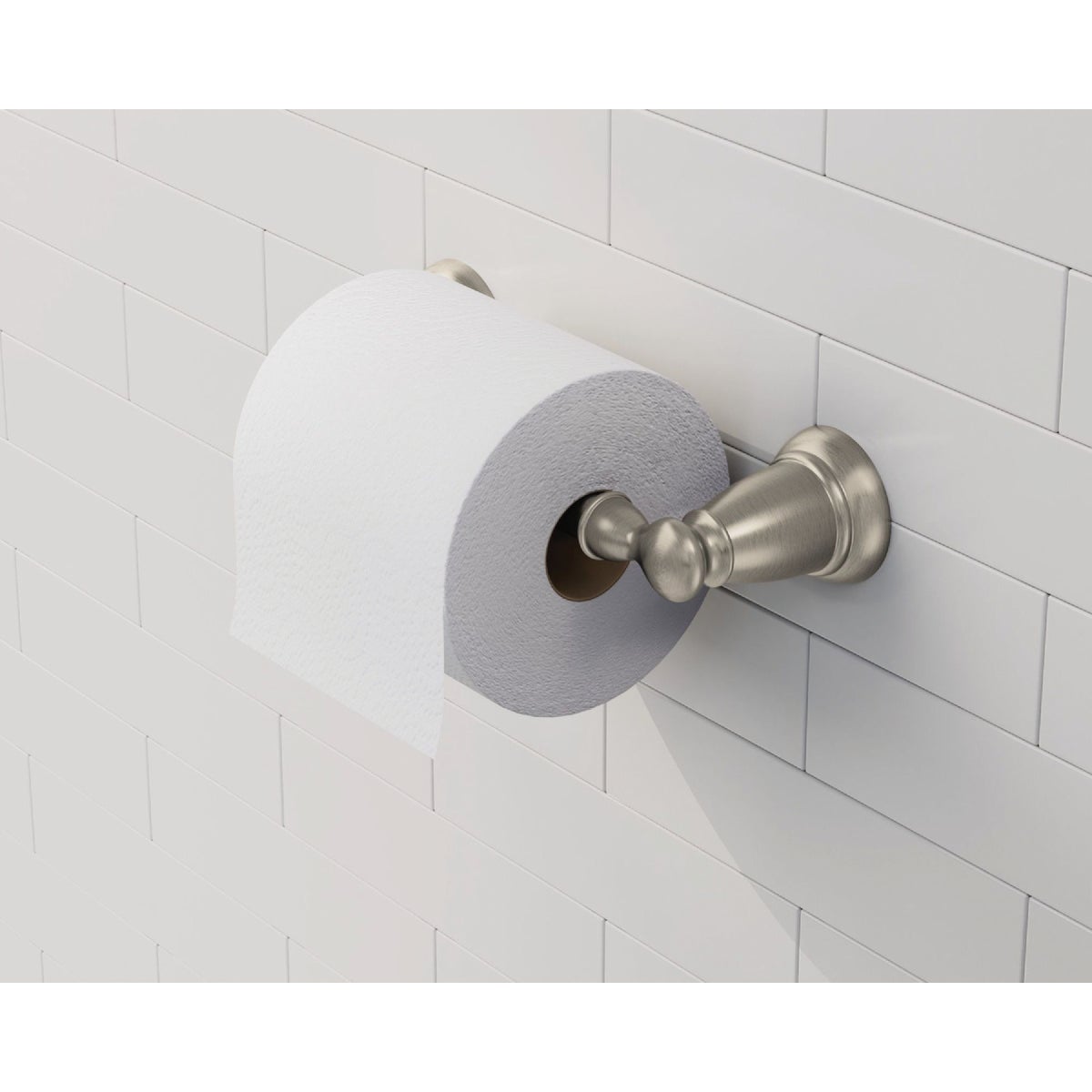 Moen Banbury Pivoting Wall Mount Toilet Paper Holder, Brushed Nickel  Image 2