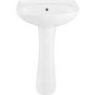 Common Goods Grove 21 In. White Pedestal Sink & Base Image 1