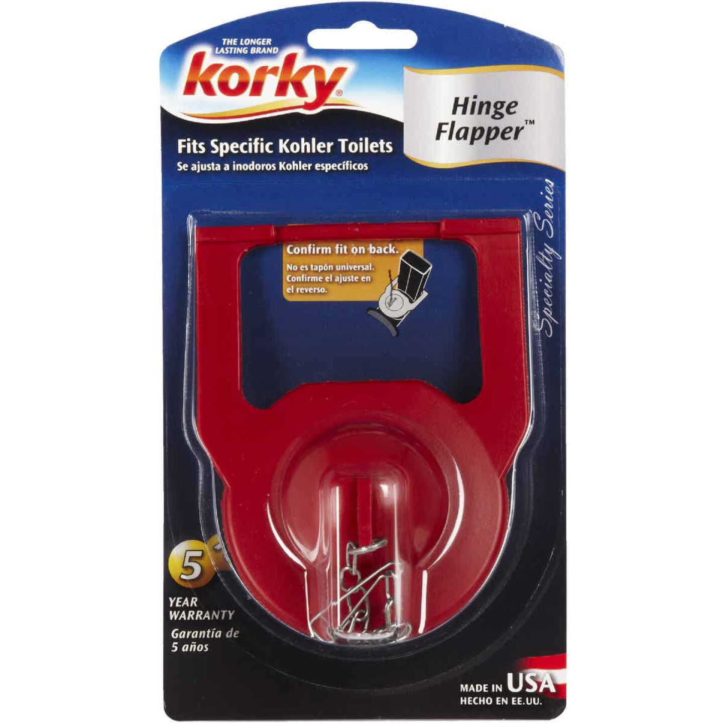 Korky Kohler Rubber Hinge Toilet Flapper for 1-Pc. Toilet Image 2