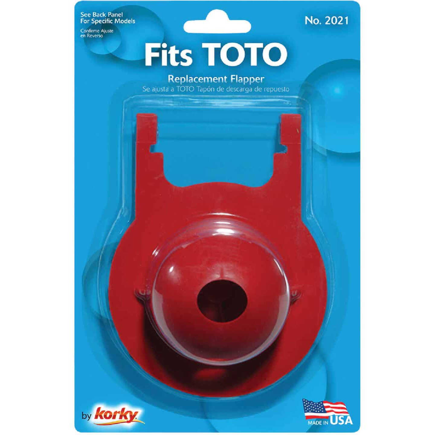 Korky TOTO 3 In. Rubber Flapper Image 2