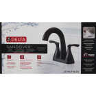 Delta Sandover Matte Black 2-Handle Centerset Pull-Down Bathroom Faucet Image 4