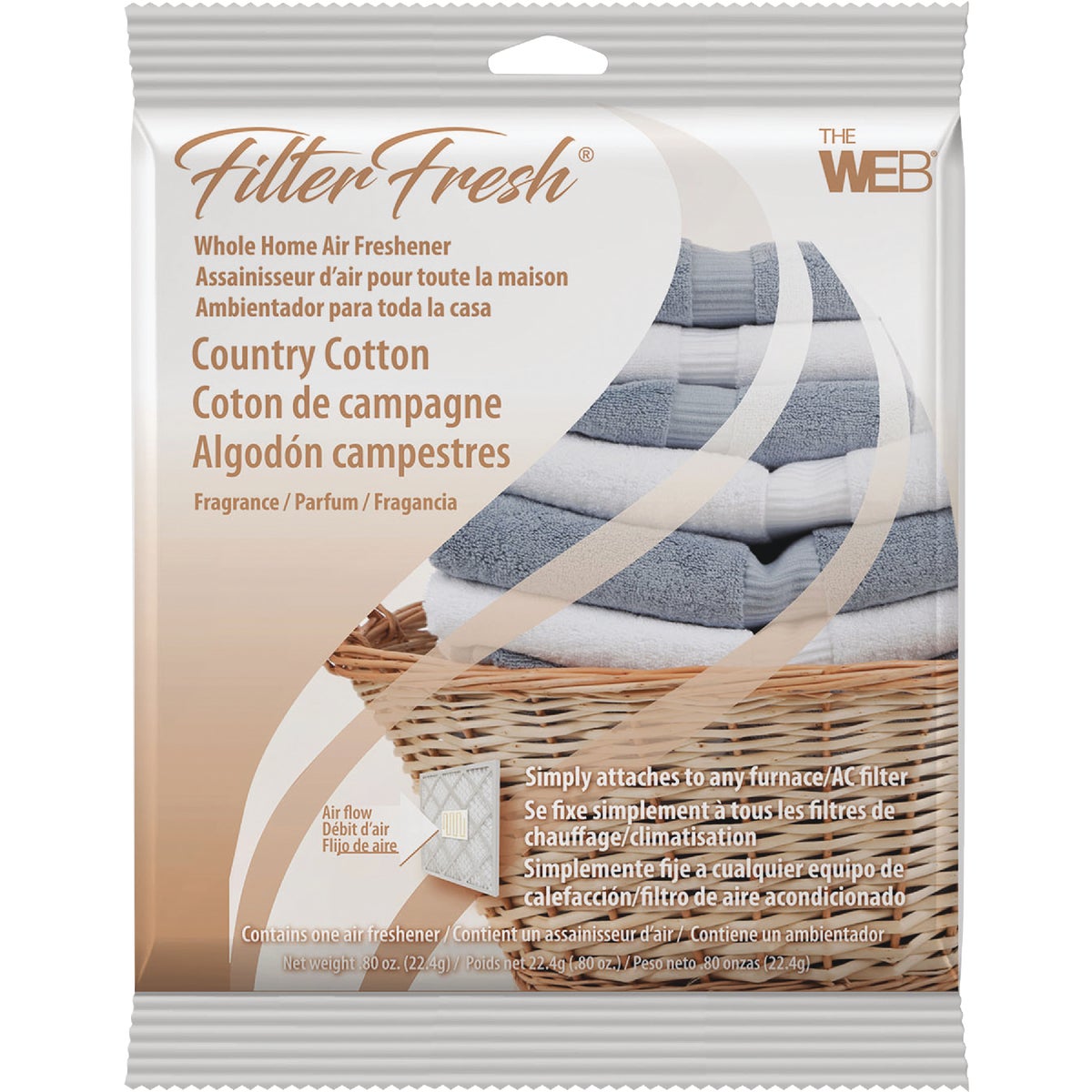 Web FilterFresh Furnace Air Freshener, Country Cotton
