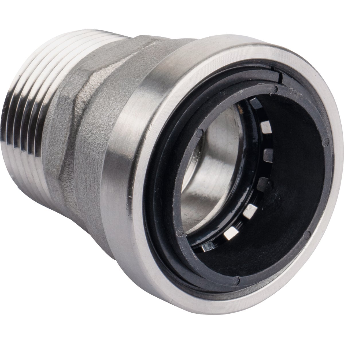QuickFitting 1 In. Push-to-Connect x 1 In. MNPT Stainless Steel Straight Male Adapter Image 4