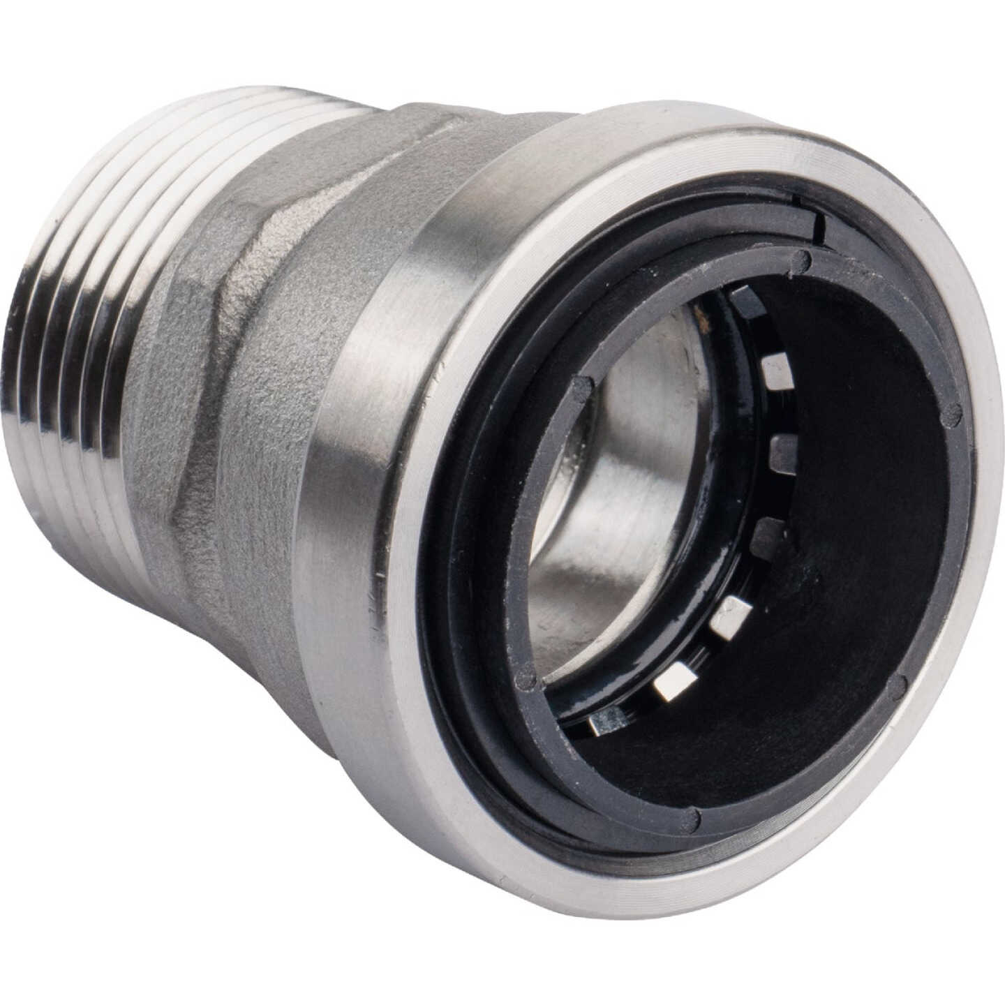 QuickFitting 1 In. Push-to-Connect x 1 In. MNPT Stainless Steel Straight Male Adapter Image 4