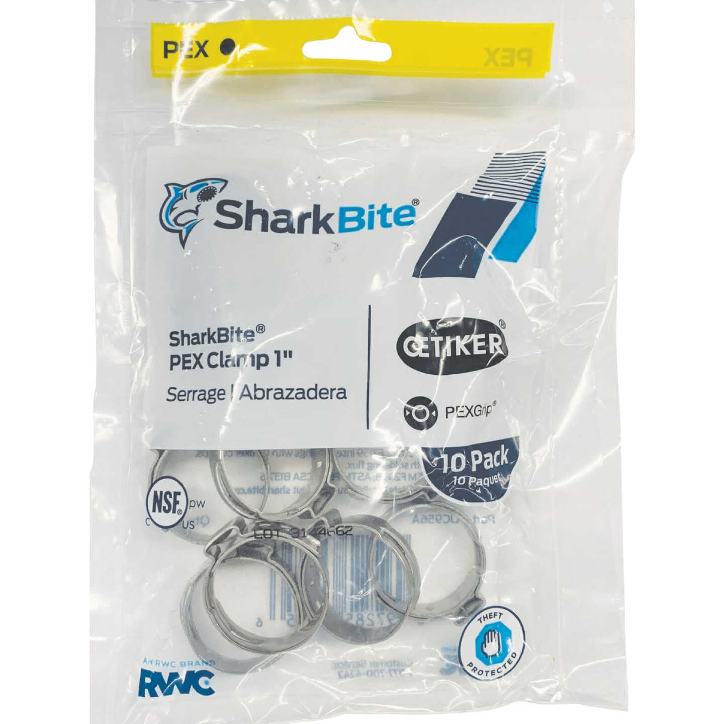 SharkBite 1 In. Stainless Steel PEX Cinch Clamps (10-Pack) Image 2
