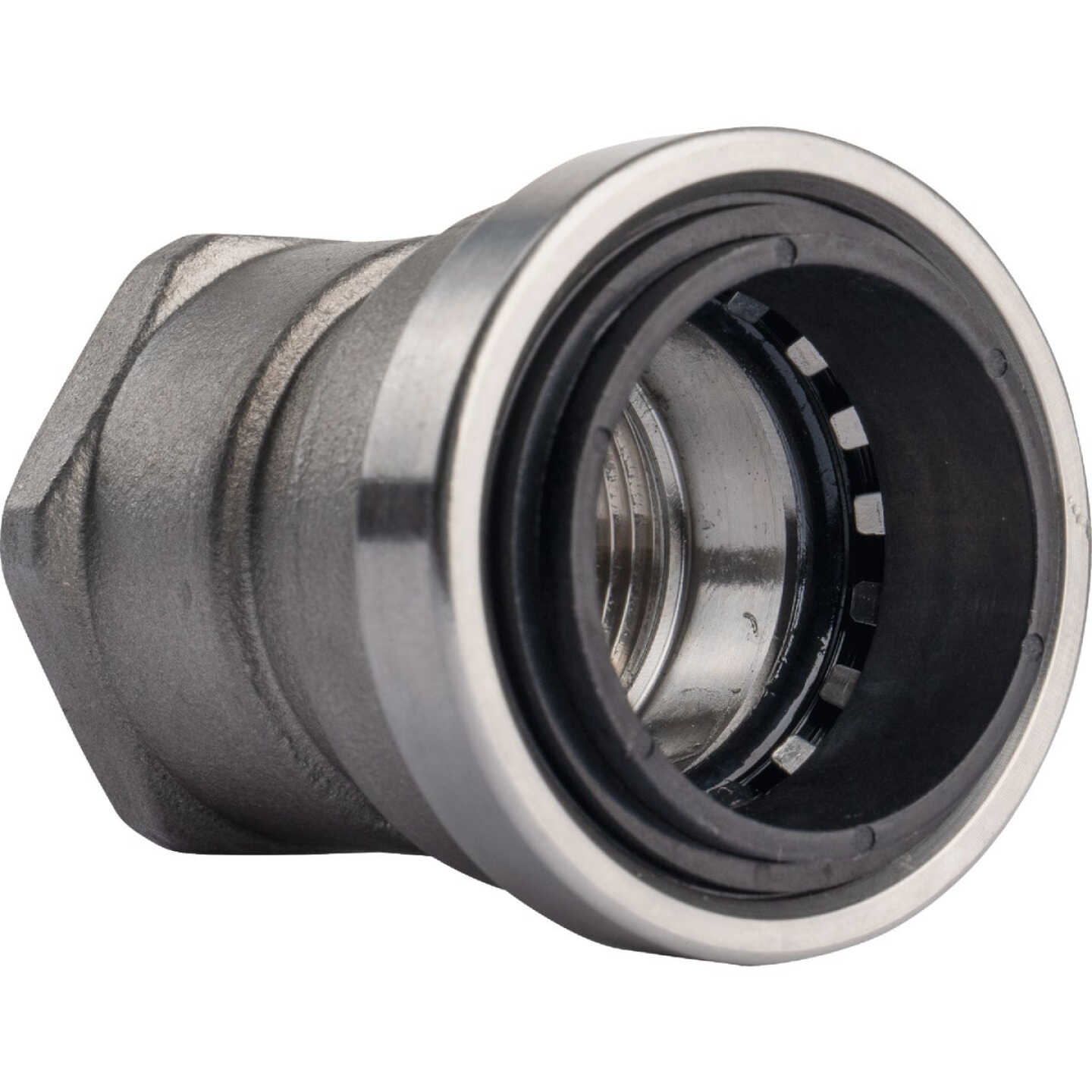 QuickFitting 1 In. Push-to-Connect x 1 In. FNPT Stainless Steel Straight Female Adapter Image 4