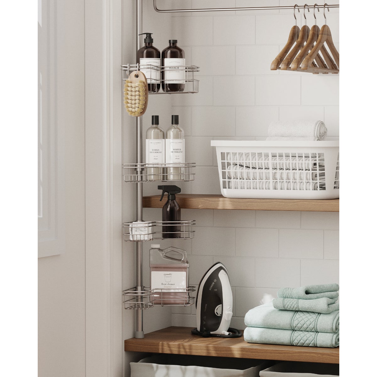 Zenith Zenna Home Metal 12 In. x 97 In. Shower Caddy Image 6