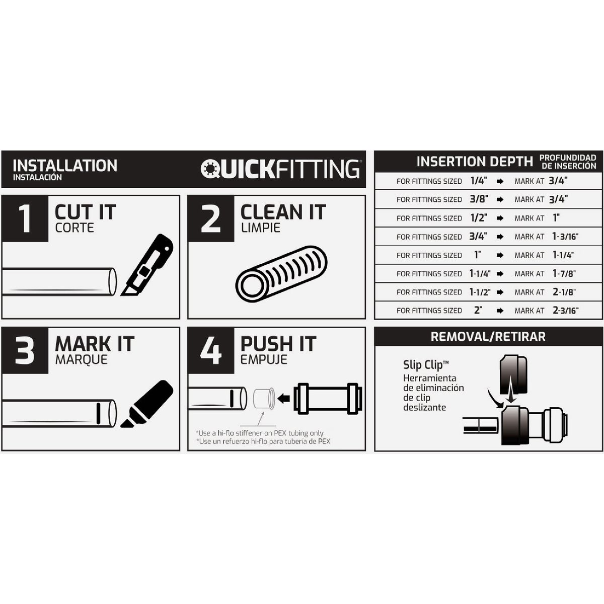QuickFitting 1/2 In. Push-to-Connect Stainless Steel Full Port Ball Valve Image 2