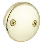 Do it Two-Hole Polished Brass Bath Drain Face Plate Image 1