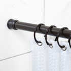 Zenith Zenna Home Straight 41 In. To 72 In. Adjustable Tension Shower Rod in Oil Rubbed Bronze Image 2