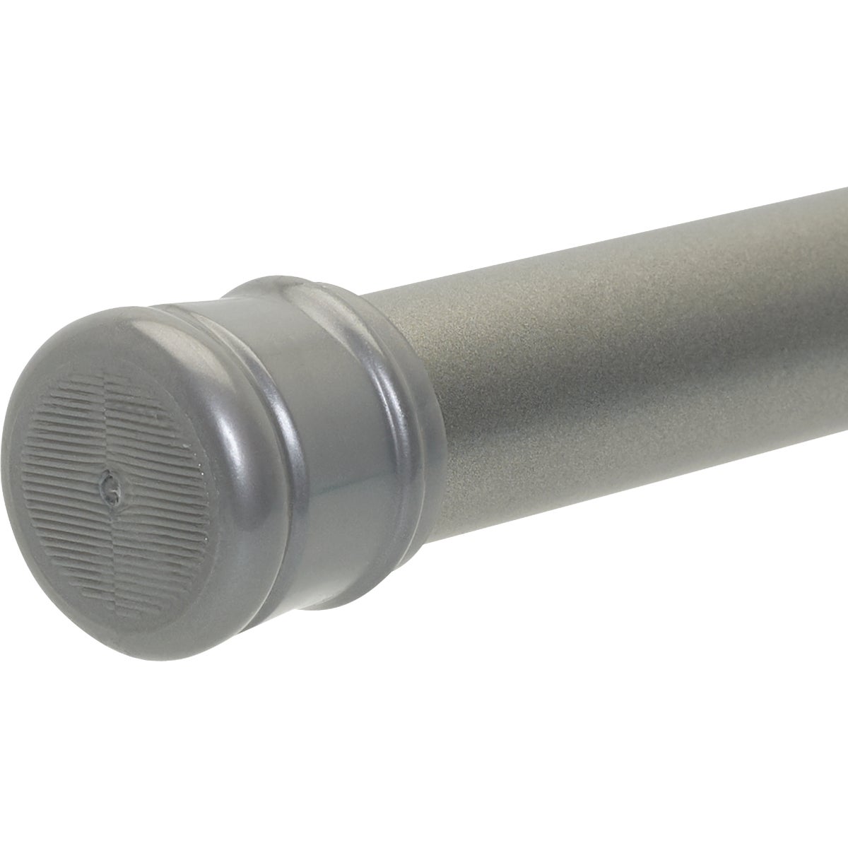 Zenith Zenna Home Straight 41 In. To 72 In. Adjustable Tension Shower Rod in Brushed Chrome Image 3