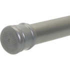 Zenith Zenna Home Straight 41 In. To 72 In. Adjustable Tension Shower Rod in Brushed Chrome Image 3