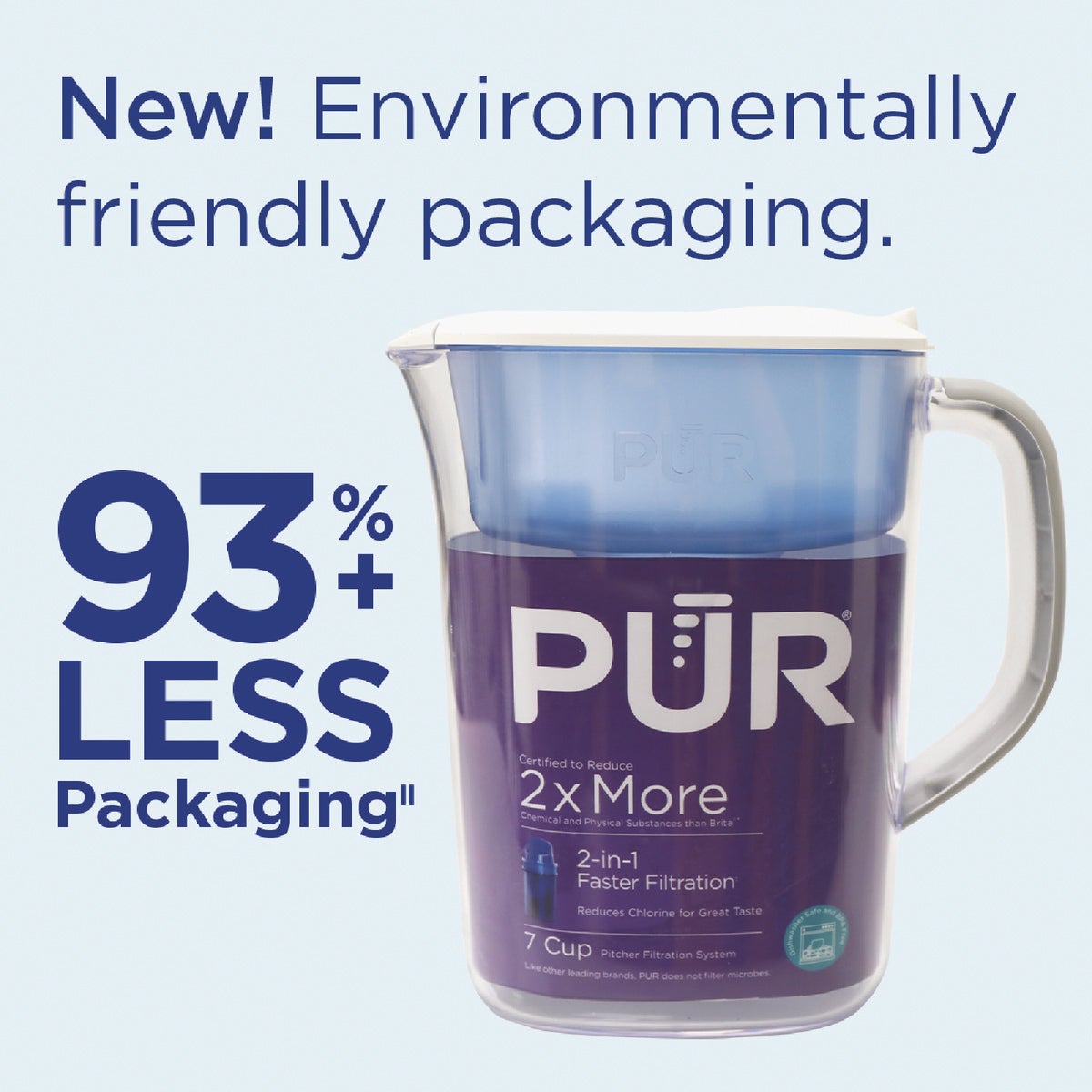 Pur 7-Cup Water Filter Pitcher, Blue