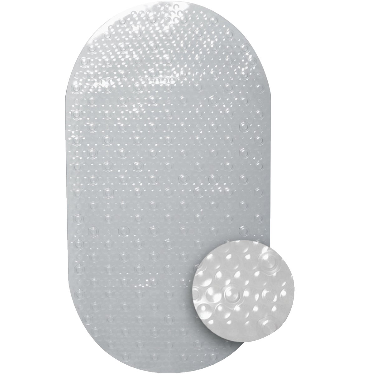 Zenith Zenna Home 15-7/10 In. x 27-1/2 In. Clear Bath Mat