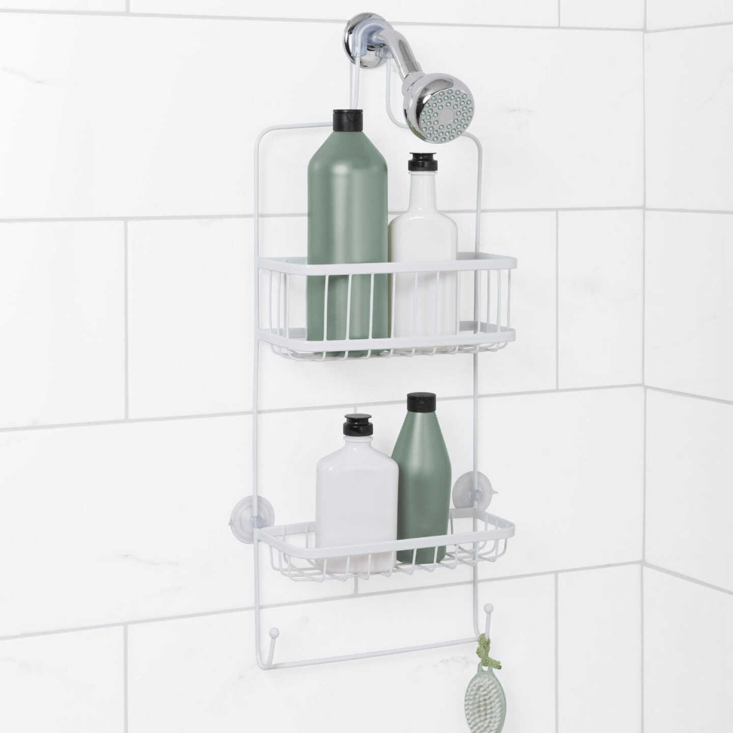Zenith Zenna Home Steel 10-1/2 In. x 26 In. Shower Caddy Image 2
