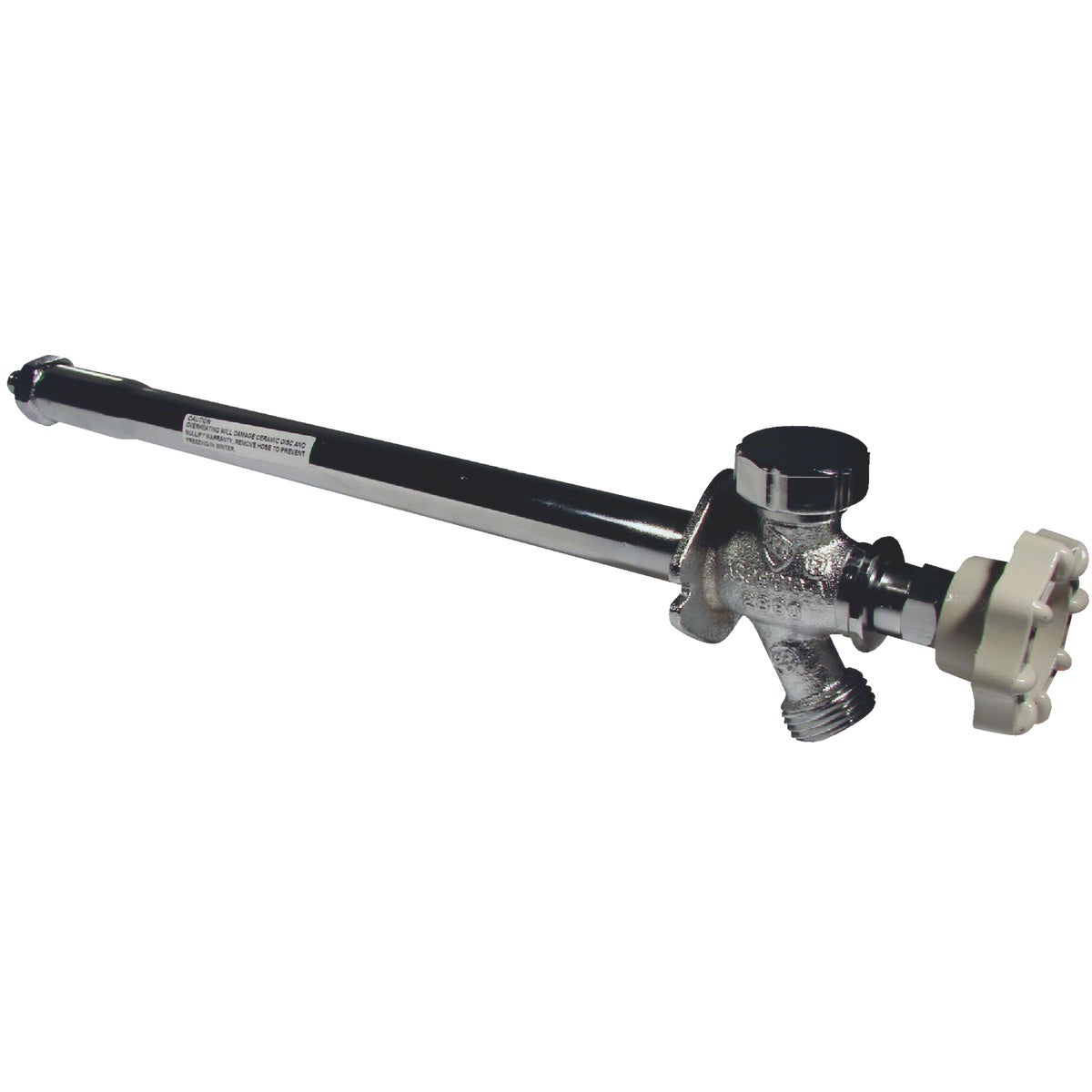 ProLine Chrome Plated Brass 1/2 In. PEX x 3/4 In. MHT 12 In. Frost Free Sillcock