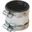Black Swan 2 In. x 1-1/2 In. Neoprene No-Hub Coupling with Stainless Steel Clamps Image 1