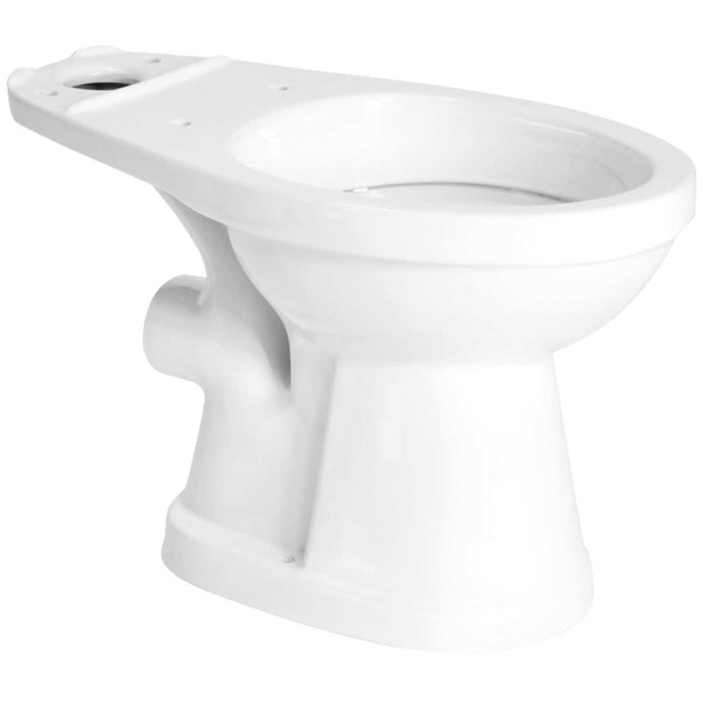 White Upflush Elongated Toilet Bowl Image 2