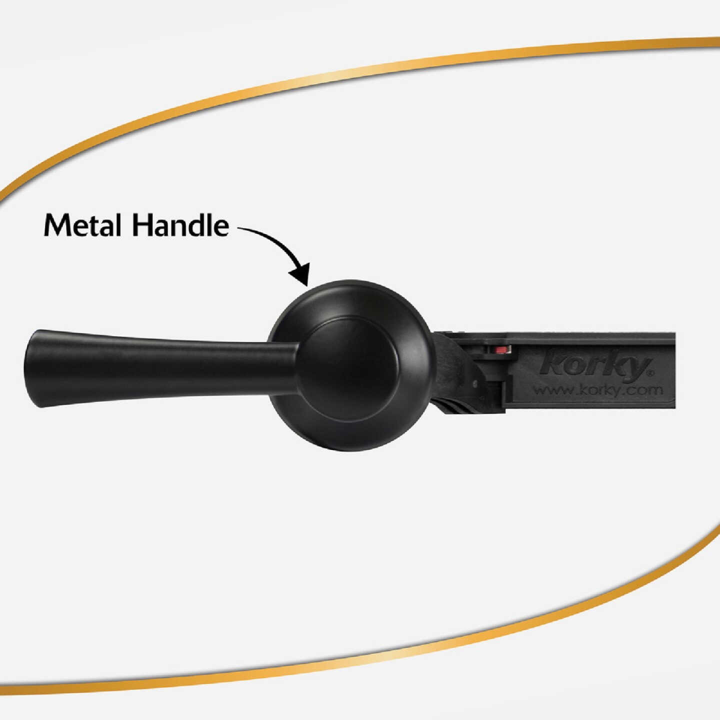 Korky StrongARM Universal Matte Black Tank Lever with Simple Handle Image 5