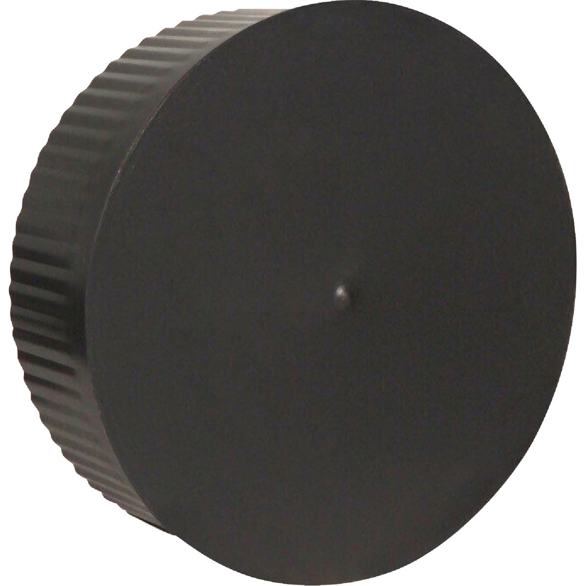 Imperial 8 In. Dia. 24 Ga. BE Crimp End Cap, Black