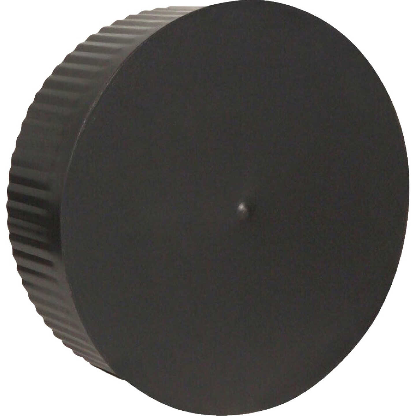 Imperial 8 In. Dia. 24 Ga. BE Crimp End Cap, Black Image 1